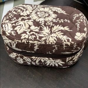 Hard sided jewelry cosmetic travel case